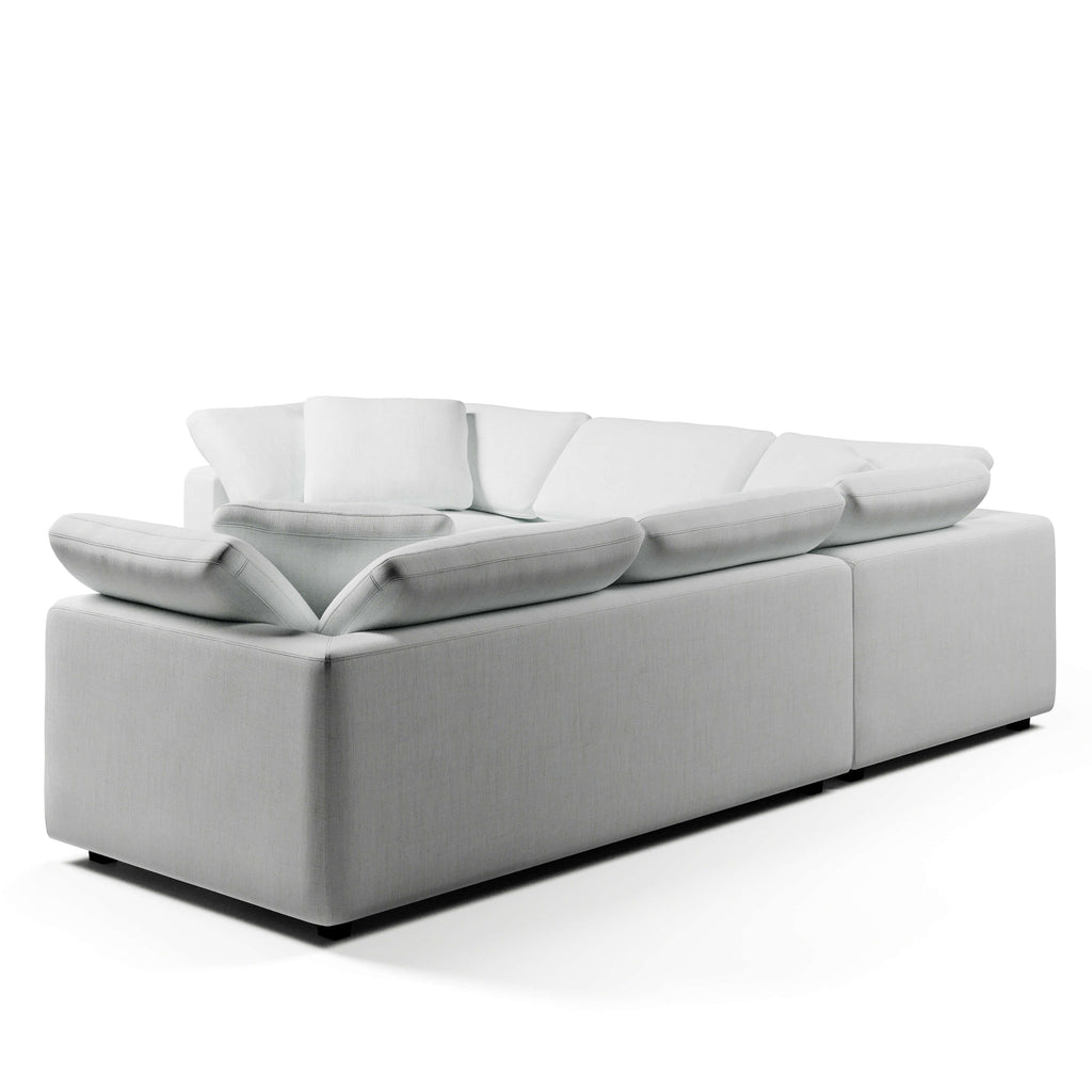 Comfy Modular Sofa - 5-Seater Bench-Seat L-Sectional & Ottoman