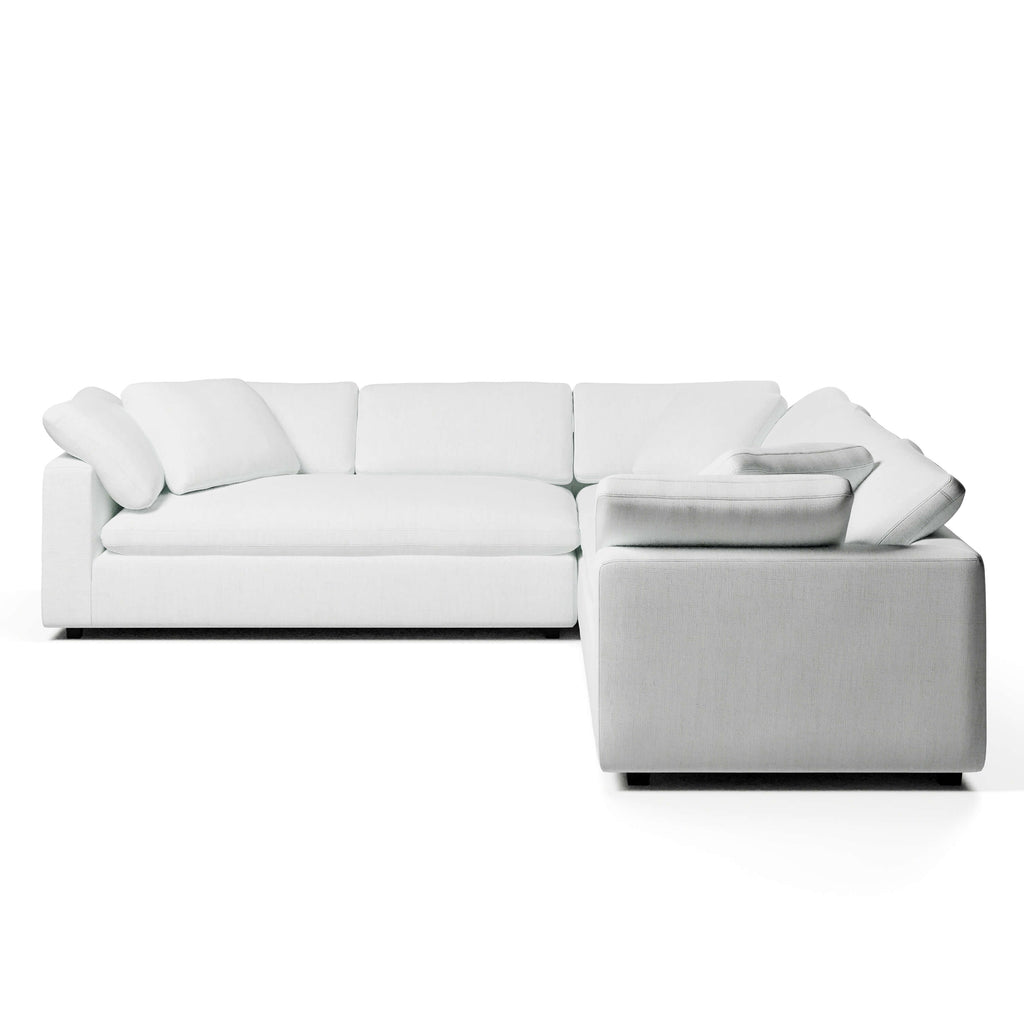Comfy Modular Sofa - 5-Seater Bench-Seat L-Sectional & Ottoman