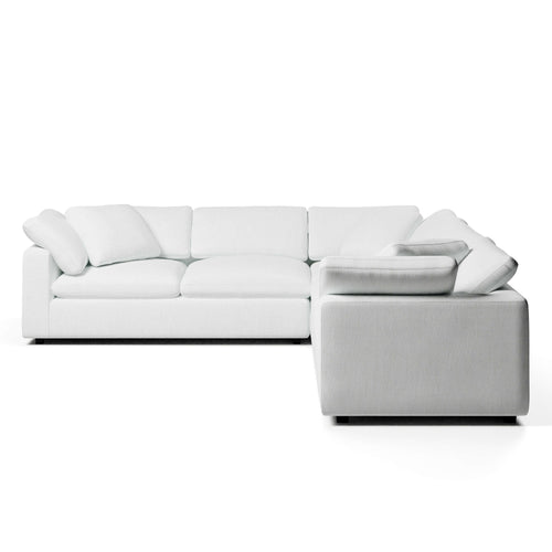 Comfy Modular Sofa - 5-Seater Bench-Seat L-Sectional & Ottoman