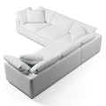Comfy Modular Sofa - 5-Seater Bench-Seat L-Sectional & Ottoman