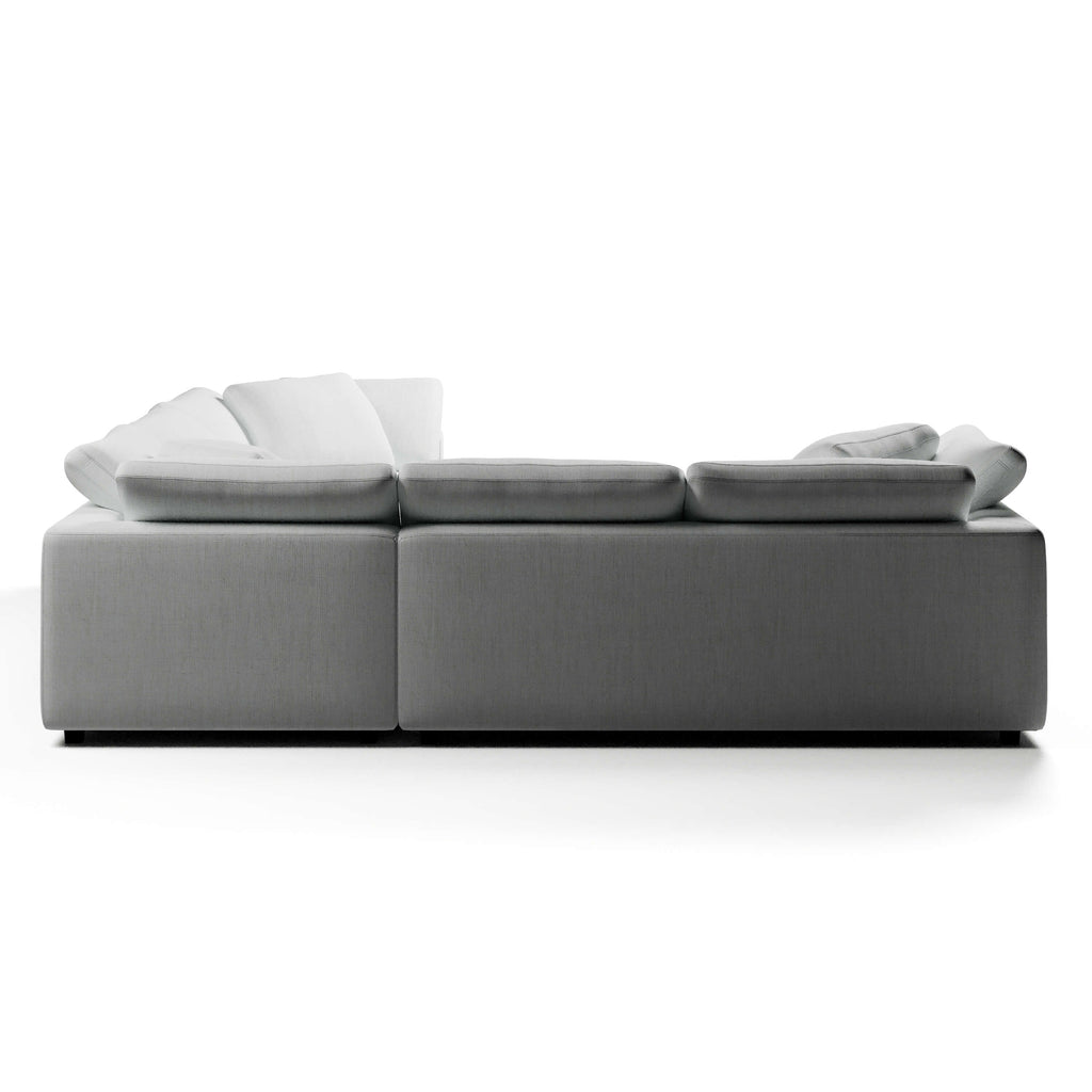 Comfy Modular Sofa - 5-Seater Bench-Seat L-Sectional & Ottoman