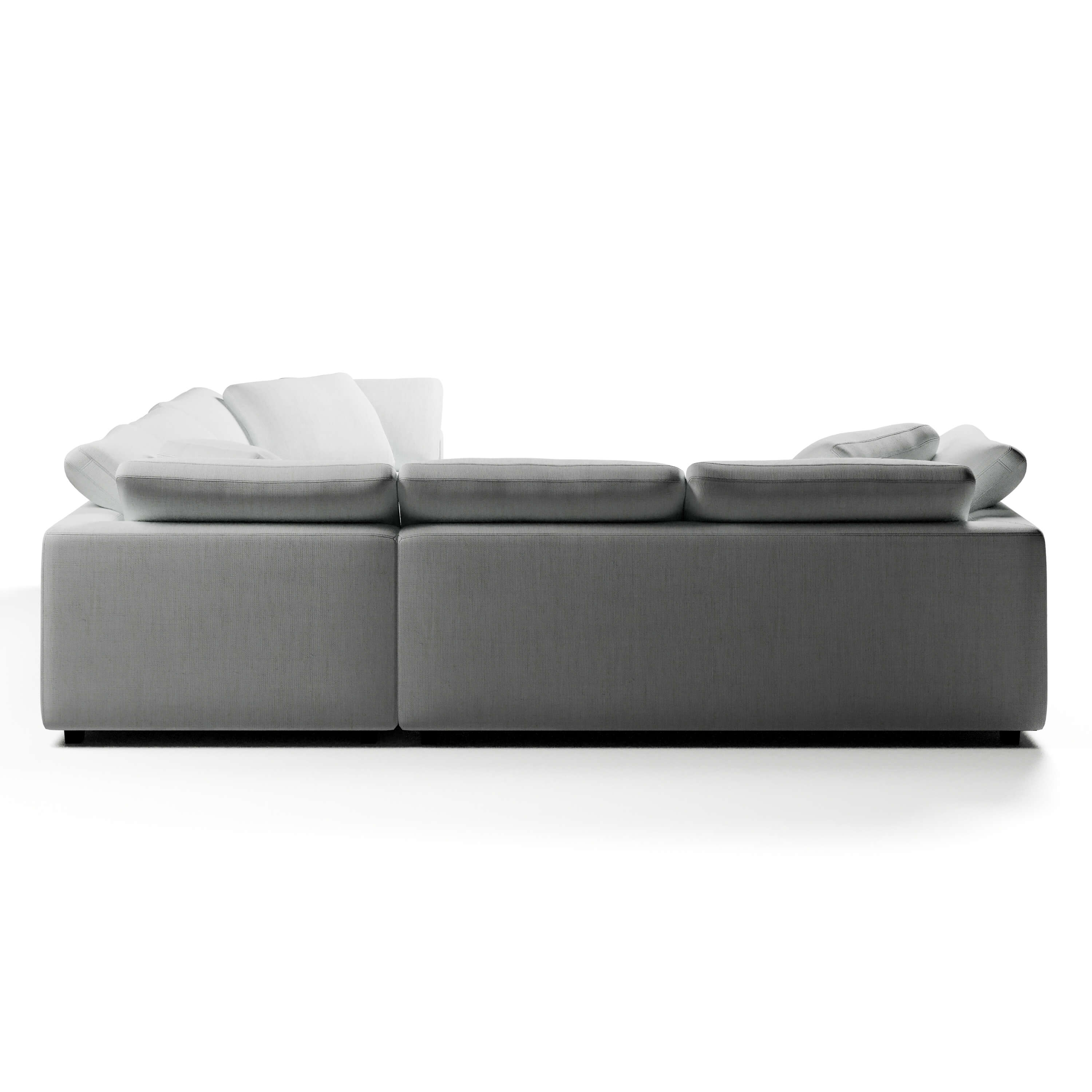 Comfy Modular Sofa - 5-Seater Bench-Seat L-Sectional & Ottoman