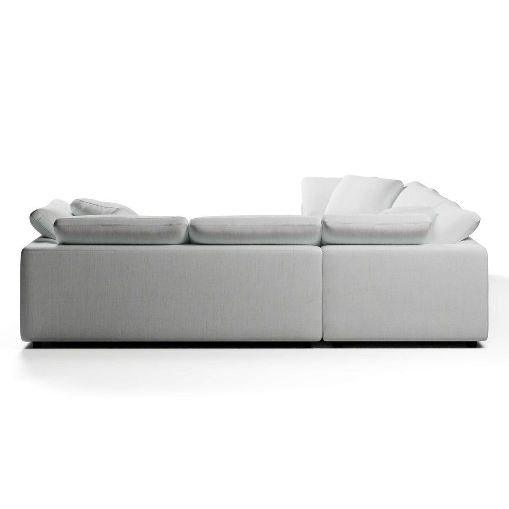 Comfy Modular Sofa - 5-Seater Bench-Seat L-Sectional & Ottoman