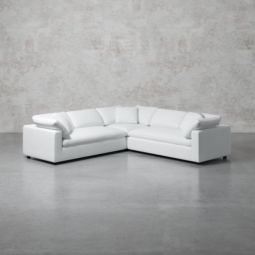 Comfy Modular Sofa - 5-Seater Bench-Seat L-Sectional & Ottoman